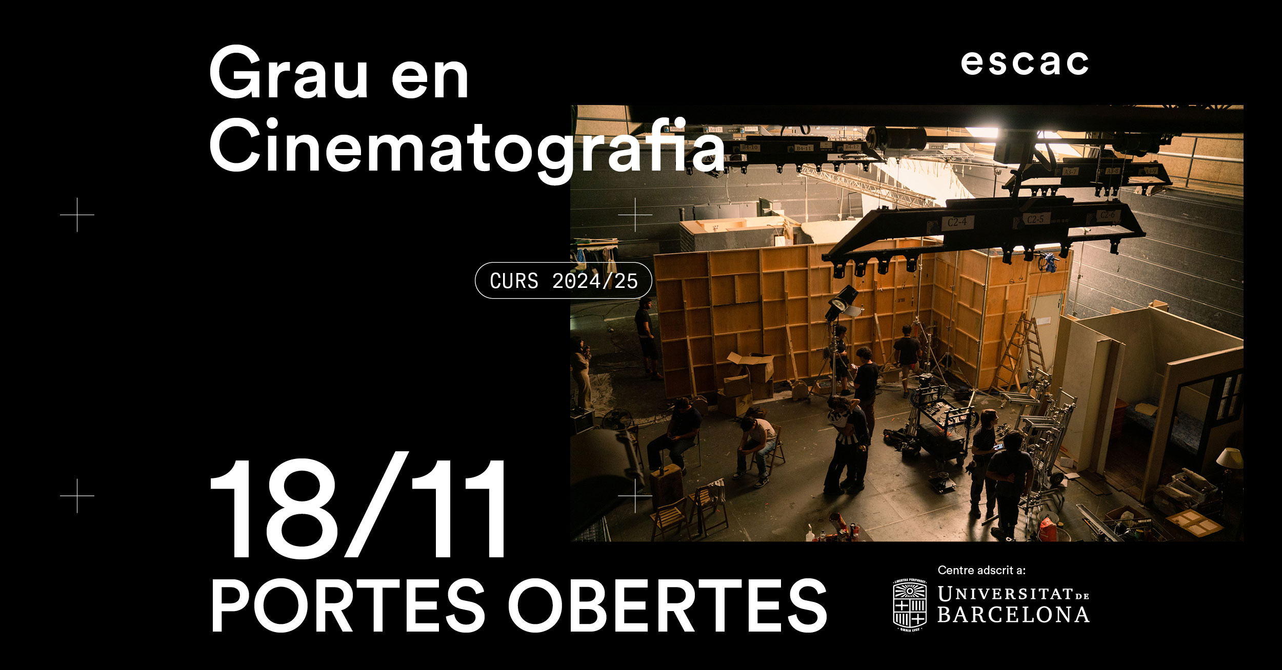 Primera Jornada de portes obertes del Grau en Cinematografia