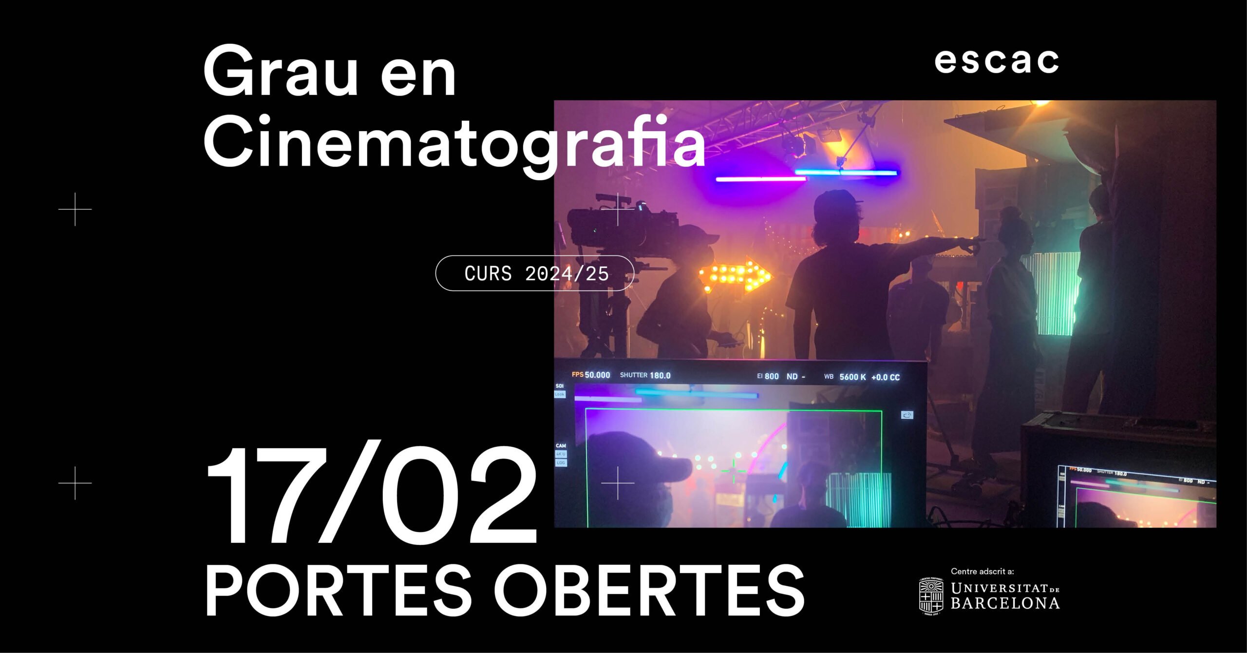 Segona Jornada de portes obertes del Grau en Cinematografia
