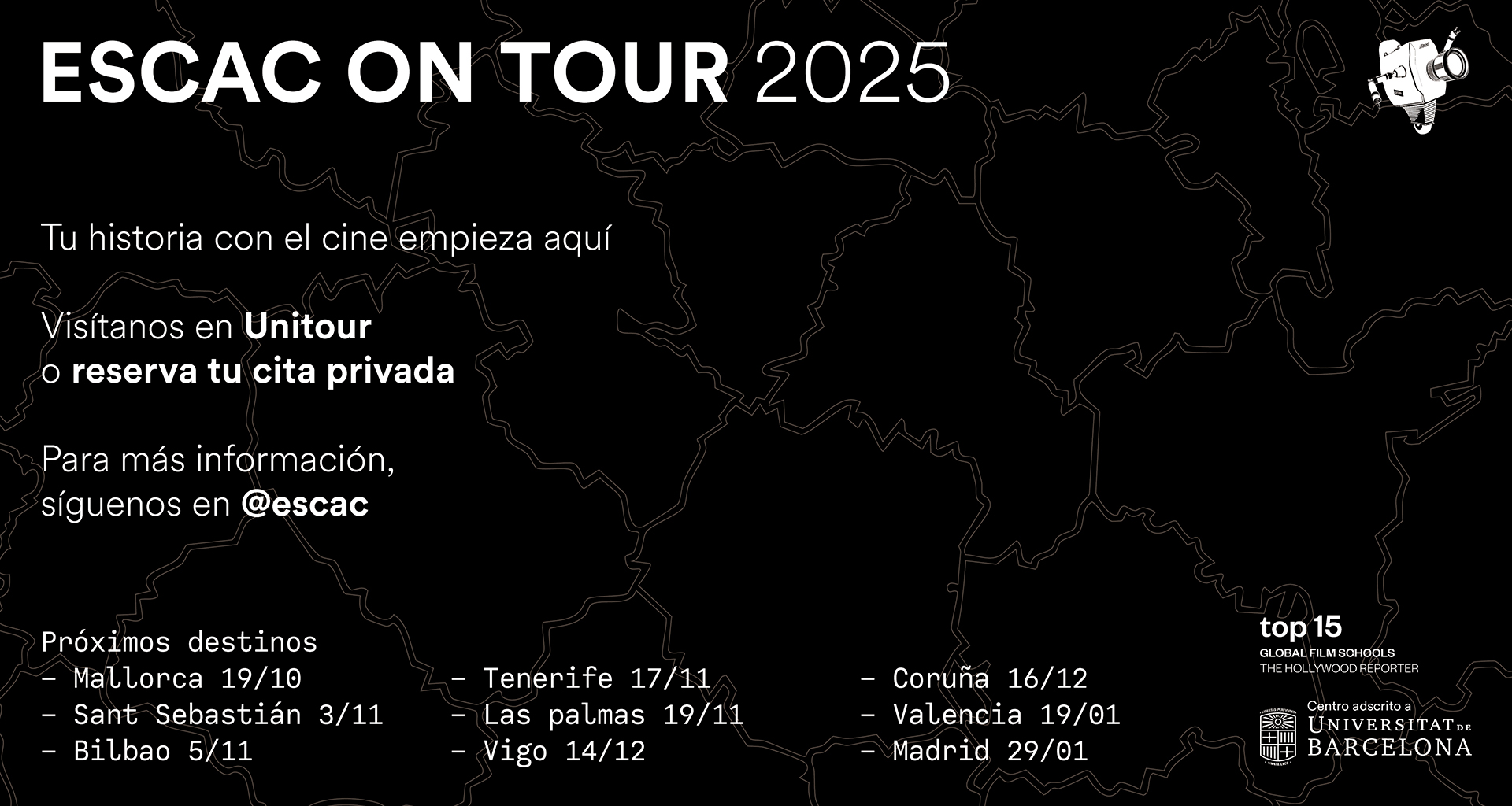 ESCAC NATIONAL TOUR: Estés donde estés, ven a conocernos